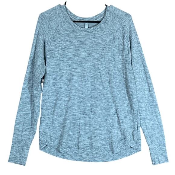 Athleta Womens Sweatshirt Gray Mindset Pullover Modal Blend Stretch Medium - Picture 1 of 12